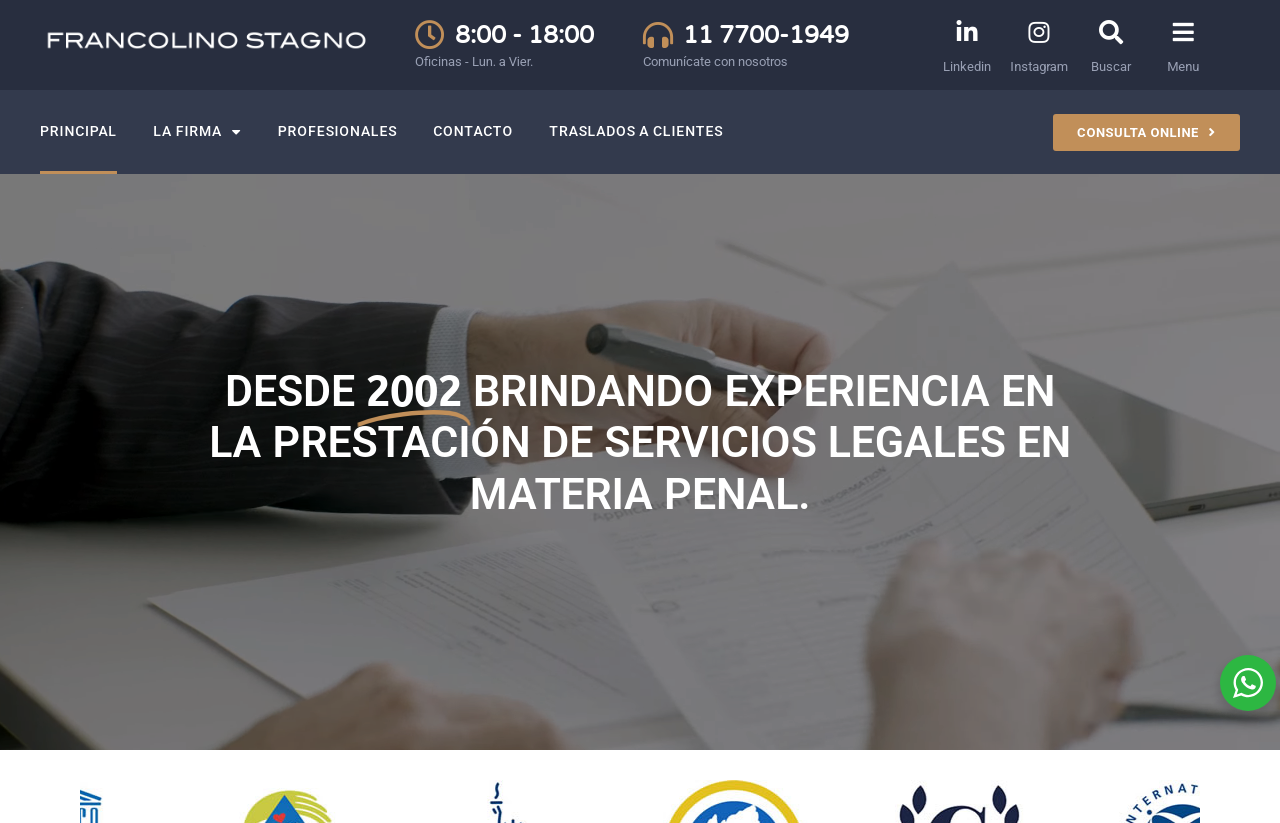 Proyecto de Francolino Stagno Abogados